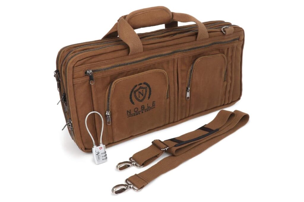 Waxed Canvas Chef Knife Bag Holds 19 Knives